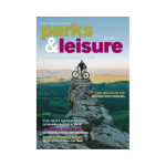An image of the PLA Journal winter cover with a mountain biker on top of a mountain