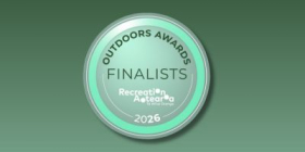 A badge says Outdoors Awards Finalists