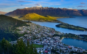 An aerial view of Queenstown