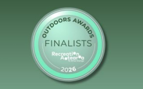 A badge says Outdoors Awards Finalists